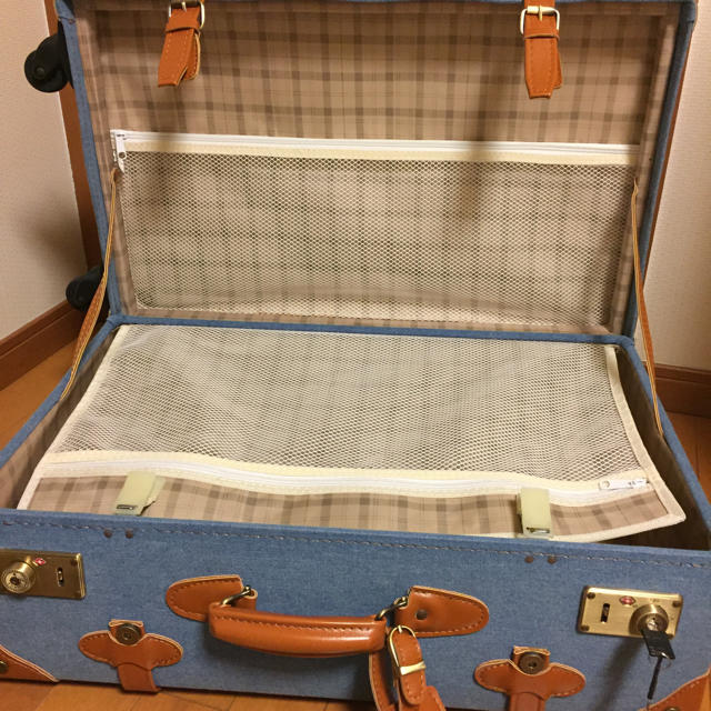 キャリーケース　デニムM レディースのバッグ(スーツケース/キャリーバッグ)の商品写真