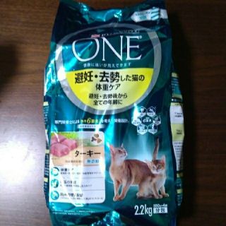 ネスレ(Nestle)のピュリナワン　避妊・去勢した猫の体重ケア　ターキー(ペットフード)