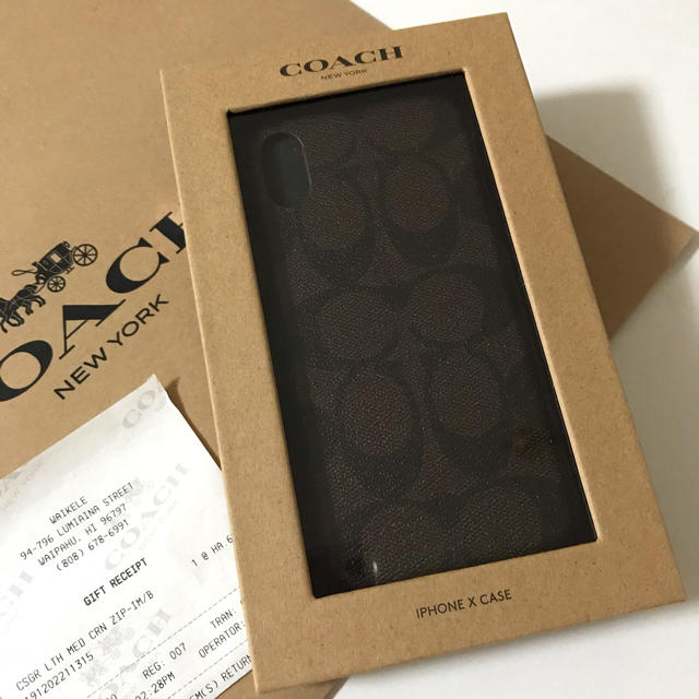 COACH - 新品未使用◆コーチ◆ iPhone X ケース◆大人気のシグネチャーデザインの通販 by RAN＊RAN's shop｜コーチならラクマ