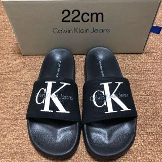 カルバンクライン(Calvin Klein)の新品 カルバンクライン Calvin Klein Jeans ck サンダル 黒(サンダル)