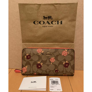 コーチ(COACH)の新品 coach コーチ f67538 花柄 長財布 並行輸入品(長財布)