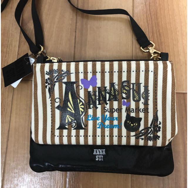 ANNA SUI(アナスイ)の アナスイ 猫ポシェット 新品 ダグ付き レディースのバッグ(ショルダーバッグ)の商品写真