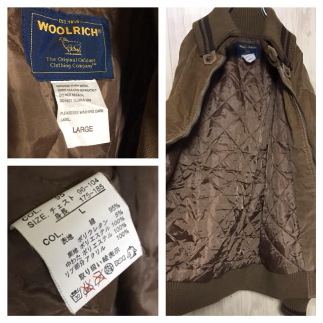 WOOLRICH(ウールリッチ)の美品 WOOL RICH ブルゾン 中綿入り メンズL メンズのジャケット/アウター(ブルゾン)の商品写真