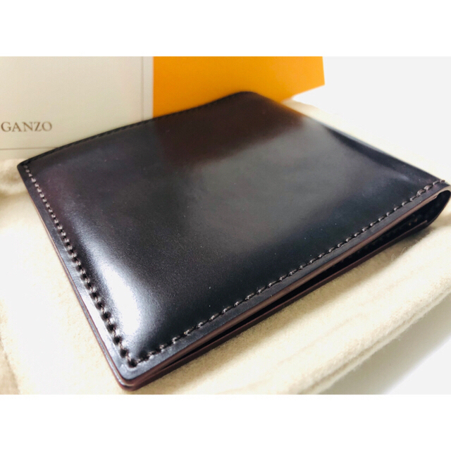 ガンゾ本店試用期間【GANZO】SHELL CORDOVAN 2 (シェルコードバン2)純札入れ