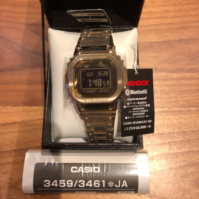 新品 CASIO G-SHOCK GMW-B5000GD-9JF ゴールド腕時計(デジタル)