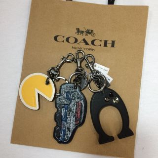 コーチ(COACH)のcoach keyring ビッグロゴ(キーケース)