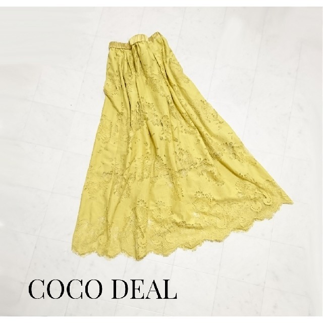 COCO DEAL(ココディール)のCOCO DEAL ラッセルレースフレアロングスカート レディースのスカート(ロングスカート)の商品写真