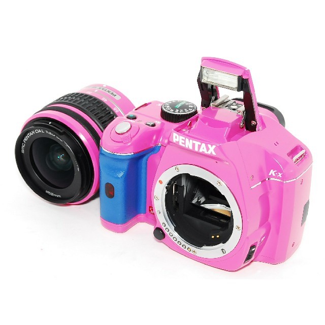 PENTAX(ペンタックス)の❤️超希少カラー♪Wi-Fi付き‼❤️PENTAX ペンタックス k-x ピンク スマホ/家電/カメラのカメラ(デジタル一眼)の商品写真