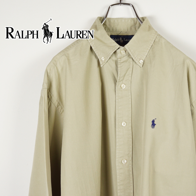 Ralph Lauren(ラルフローレン)のラルフローレン Ralph  Lauren BDシャツ ベージュ ビッグサイズ メンズのトップス(シャツ)の商品写真