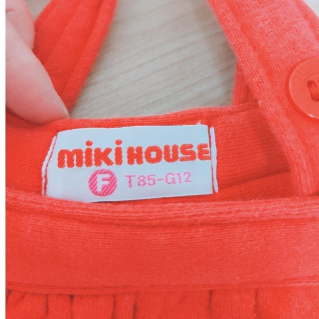 mikihouse(ミキハウス)の希少★ミキハウス★ダルマオール★レトロ キッズ/ベビー/マタニティのベビー服(~85cm)(カバーオール)の商品写真