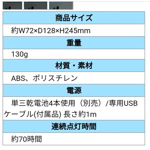 LED電気スタンド インテリア/住まい/日用品のライト/照明/LED(テーブルスタンド)の商品写真