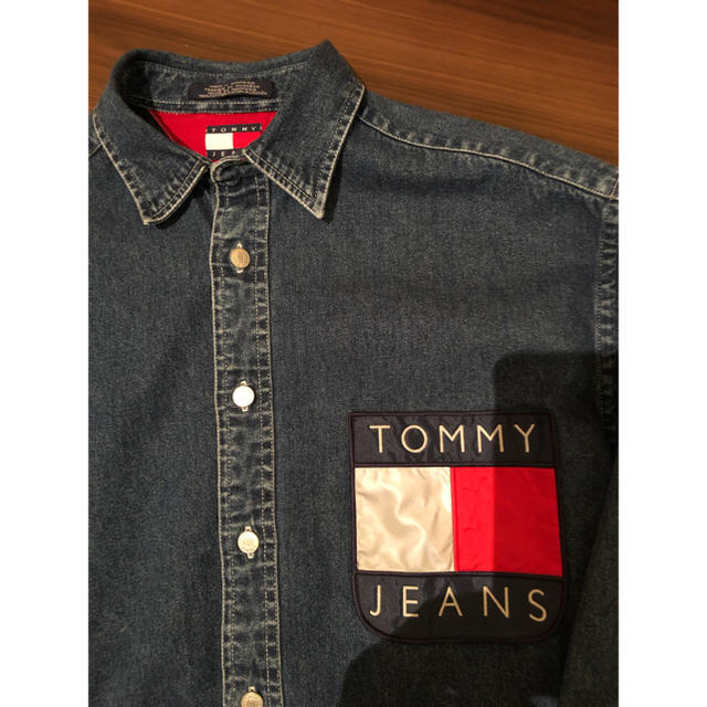 TOMMY HILFIGER(トミーヒルフィガー)のtommy jeans デニムシャツ サイズS メンズのジャケット/アウター(Gジャン/デニムジャケット)の商品写真