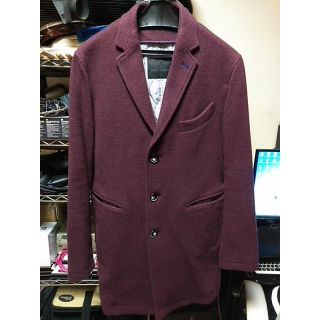 メンズメルローズ(MEN'S MELROSE)の【値下げしました】MEN'S MELROSEチェスターコート(ボルドー)(チェスターコート)