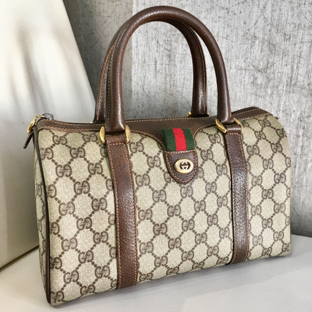 Gucci - GUCCI オールドグッチ ミニボストンバッグ シェリーラインの通販 by leoleo☆｜グッチならラクマ