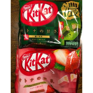 ネスレ(Nestle)のキットカット 濃い抹茶&ストロベリー(菓子/デザート)