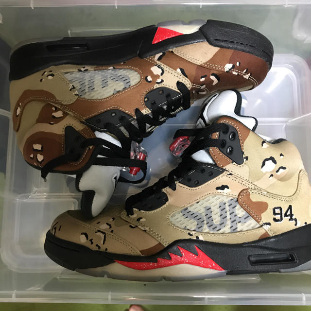 Supreme×NIKE/jordan5  27.0cm