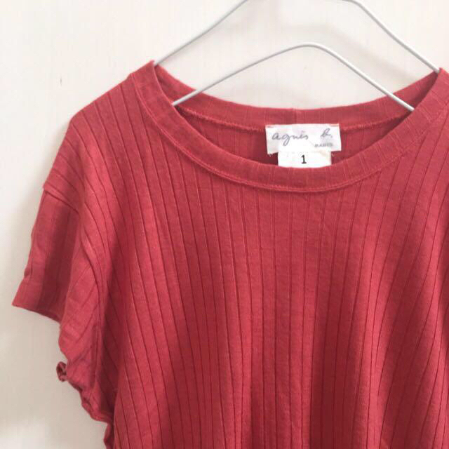 agnes b.(アニエスベー)のアニエス b.   リブ編みトップス レディースのトップス(Tシャツ(半袖/袖なし))の商品写真