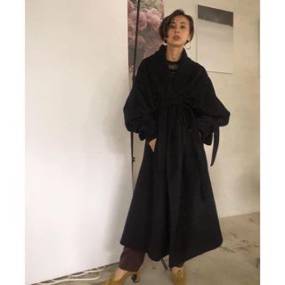 アメリヴィンテージ(Ameri VINTAGE)のam様 SHAWL COLLAR COAT(ロングコート)