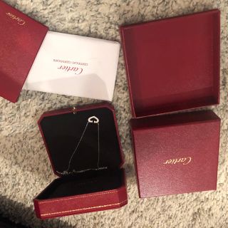 カルティエ(Cartier)のCartier カルティエ Cハート ネックレス ホワイトゴールド 箱証明書(ネックレス)