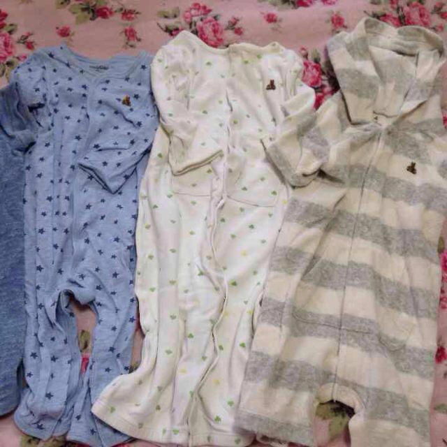 babyGAP(ベビーギャップ)のgap6枚セット 70 80 キッズ/ベビー/マタニティのベビー服(~85cm)(ロンパース)の商品写真