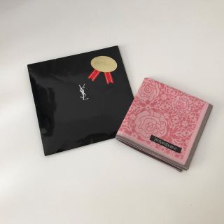 イヴサンローランボーテ(Yves Saint Laurent Beaute)の★今だけ値下げ★新品未使用★ イブサンローラン 花柄 ピンク(ハンカチ)