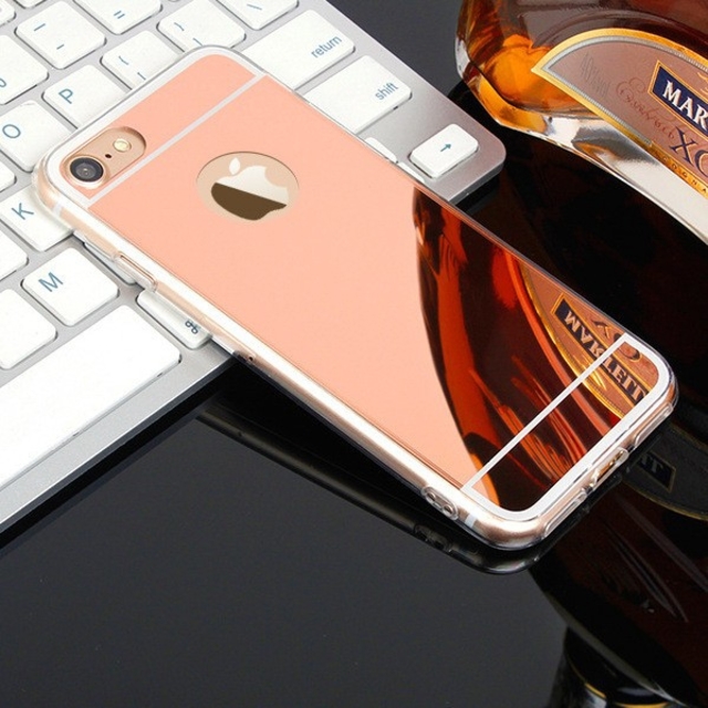 iphone 鏡面 ミラーカバー (iphone7plus,ピンクゴールド)

の通販 by しゅう2's shop｜ラクマ