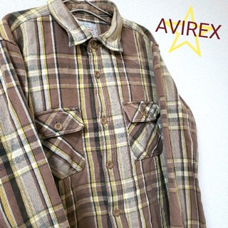 アヴィレックス(AVIREX)の☆定番のネルシャツ☆AVIREX フランネルシャツ チェック柄 Lサイズ(シャツ)