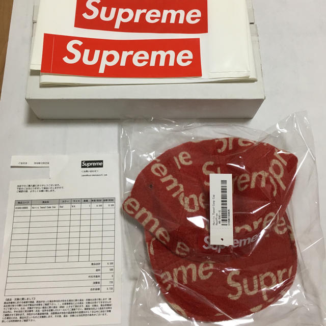 supreme Harris Tweed Camp Cap