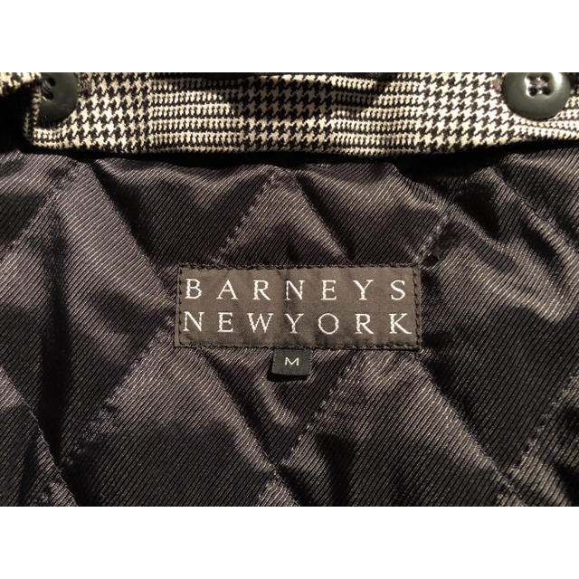 BARNEYS NEW YORK(バーニーズニューヨーク)の【美品】BARNEYS NEWYORK ステンカラーコート グレンチェック メンズのジャケット/アウター(ステンカラーコート)の商品写真