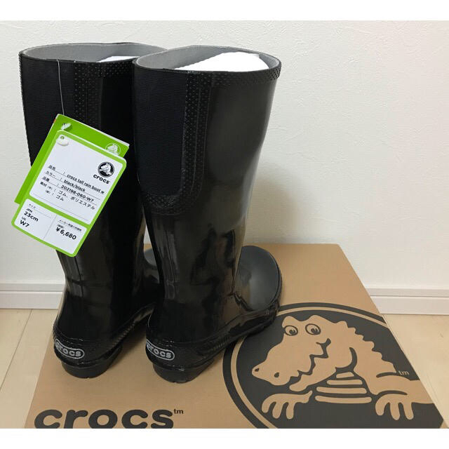 crocs(クロックス)の22.0 Crocs Tall Rain Boot W トール レイン ブーツ レディースの靴/シューズ(レインブーツ/長靴)の商品写真