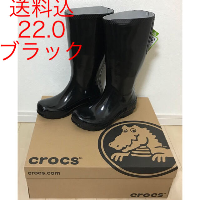crocs(クロックス)の22.0 Crocs Tall Rain Boot W トール レイン ブーツ レディースの靴/シューズ(レインブーツ/長靴)の商品写真