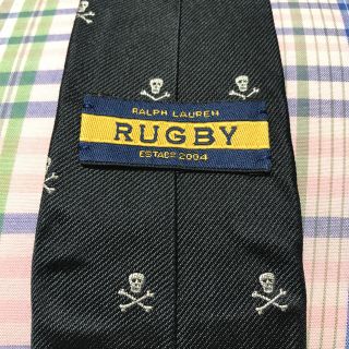 ラルフローレン(Ralph Lauren)のラルフローレンラグビー ネクタイ 黒(ネクタイ)