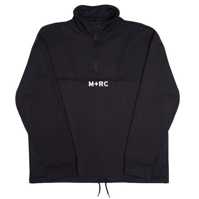 L 新品【M+RC Noir】Quarter Zip Sweat Blackトップス