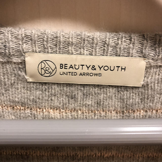 BEAUTY&YOUTH UNITED ARROWS(ビューティアンドユースユナイテッドアローズ)の【美品】ユナイテッドアローズ ビューティー&ユース アンゴラ混ウールニット レディースのトップス(ニット/セーター)の商品写真