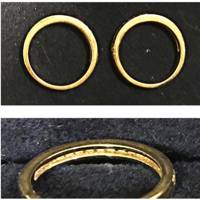 Ｋ18　 ハーフエタニティ ダイヤモンドリング2連　計0.4 レディースのアクセサリー(リング(指輪))の商品写真