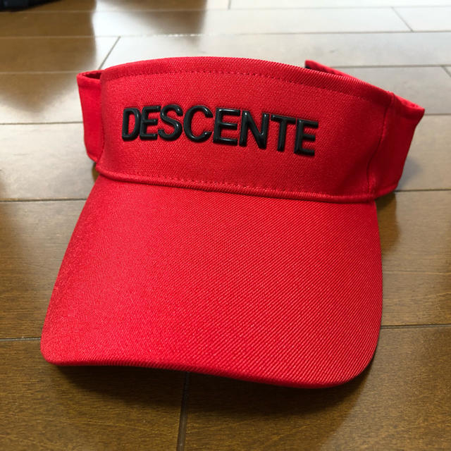 DESCENTE(デサント)のデサントゴルフ サンバイザー 帽子 新品未使用 スポーツ/アウトドアのゴルフ(その他)の商品写真