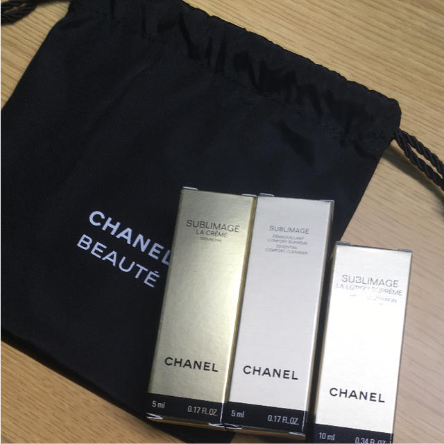 CHANEL(シャネル)の新品✨シャネルサブリマージュ  サンプルセット・ポーチ付き❤️ コスメ/美容のキット/セット(サンプル/トライアルキット)の商品写真