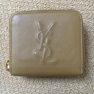 サンローラン(Saint Laurent)のイヴサンローラン 折りたたみ財布 ベージュ (財布)