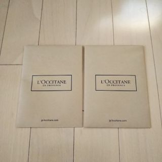 ロクシタン(L'OCCITANE)の【L'OCCITANE】ギフト用袋 小2枚セット シール付き(ショップ袋)