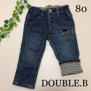 ダブルビー(DOUBLE.B)のミキハウス ダブルビー デニムパンツ 80 ラルフローレン ファミリア (パンツ)