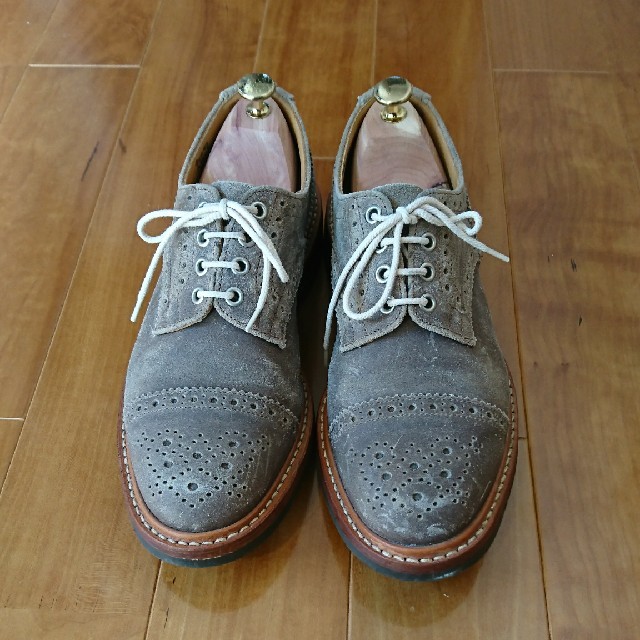 トリッカーズ Tricker's UK8.5 グレー