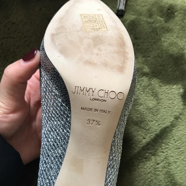 JIMMY CHOO(ジミーチュウ)のお値下げ JIMMY CHOO グリッターパンプス レディースの靴/シューズ(ハイヒール/パンプス)の商品写真