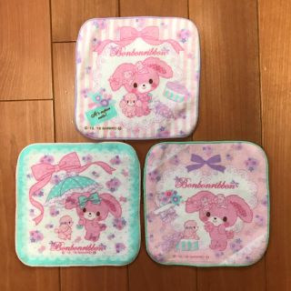 ボンボンリボン(ぼんぼんりぼん)のぼんぼんりぼん ハンカチ3枚(その他)