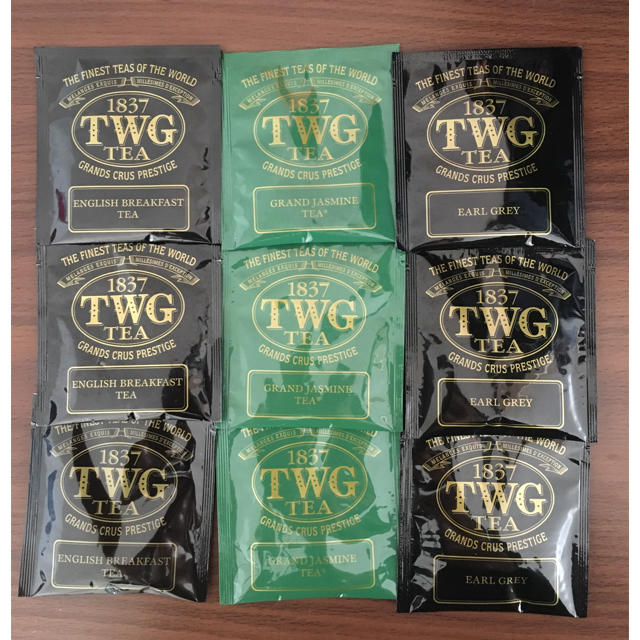 TWG ジャスミン/アールグレイ/イングリッシュブレックファースト 9パック 食品/飲料/酒の飲料(茶)の商品写真