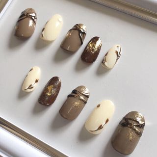 バレンタインネイル/チョコレートネイル