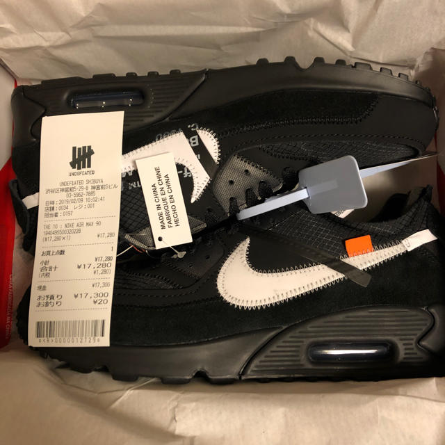 最安値 off-white nike air max 90 29cm US11