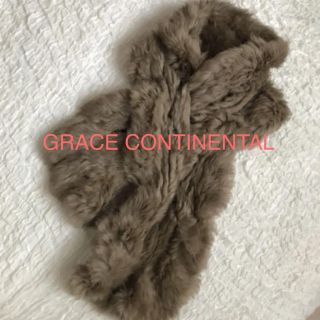 グレースコンチネンタル(GRACE CONTINENTAL)のグレースコンチネンタル ラビットファーマフラー ティペット(マフラー/ショール)