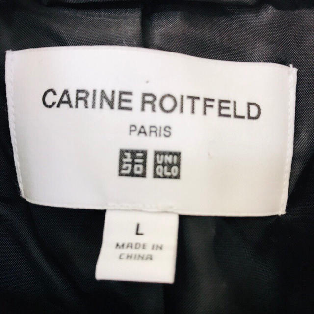 UNIQLO(ユニクロ)のユニクロ carine roitfeld ヘリンボーン ライダースジャケット レディースのジャケット/アウター(ライダースジャケット)の商品写真