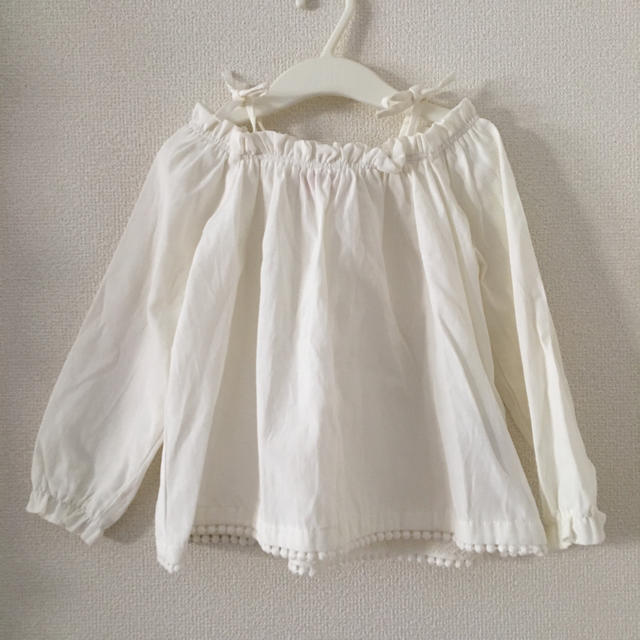 futafuta(フタフタ)のバースデイ♡オフショルチュニック100 キッズ/ベビー/マタニティのキッズ服女の子用(90cm~)(ブラウス)の商品写真