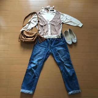 サクラ(SACRA)のSACRAシルク混合バックリボンメッシュカーディガンい(カーディガン)